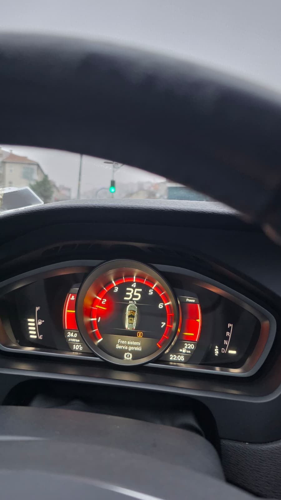 Fren sistemi servis gerekli uyarısı görseli